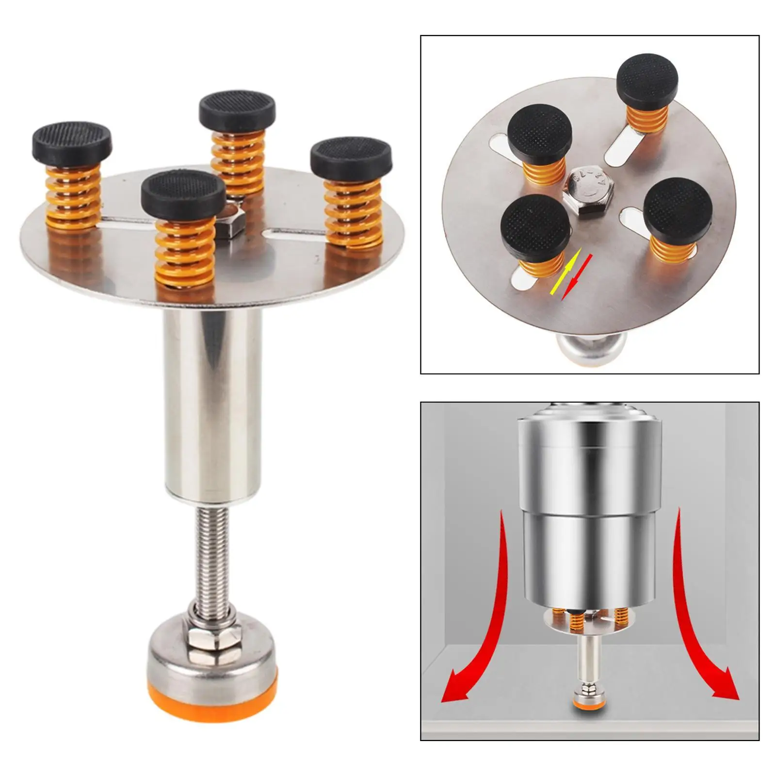 Universal Garbage Disposal Support Adjustable Height Mounting Bracket Shock Absorber for Dishwasher Cabinet Spare