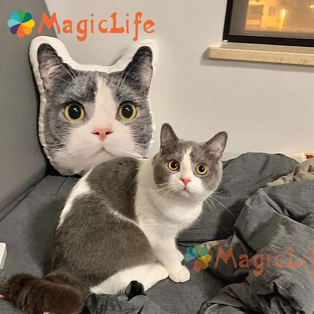 Almohada 3D personalizada para mascotas, regalo conmemorativo para perros y gatos, regalo para amantes de las mascotas