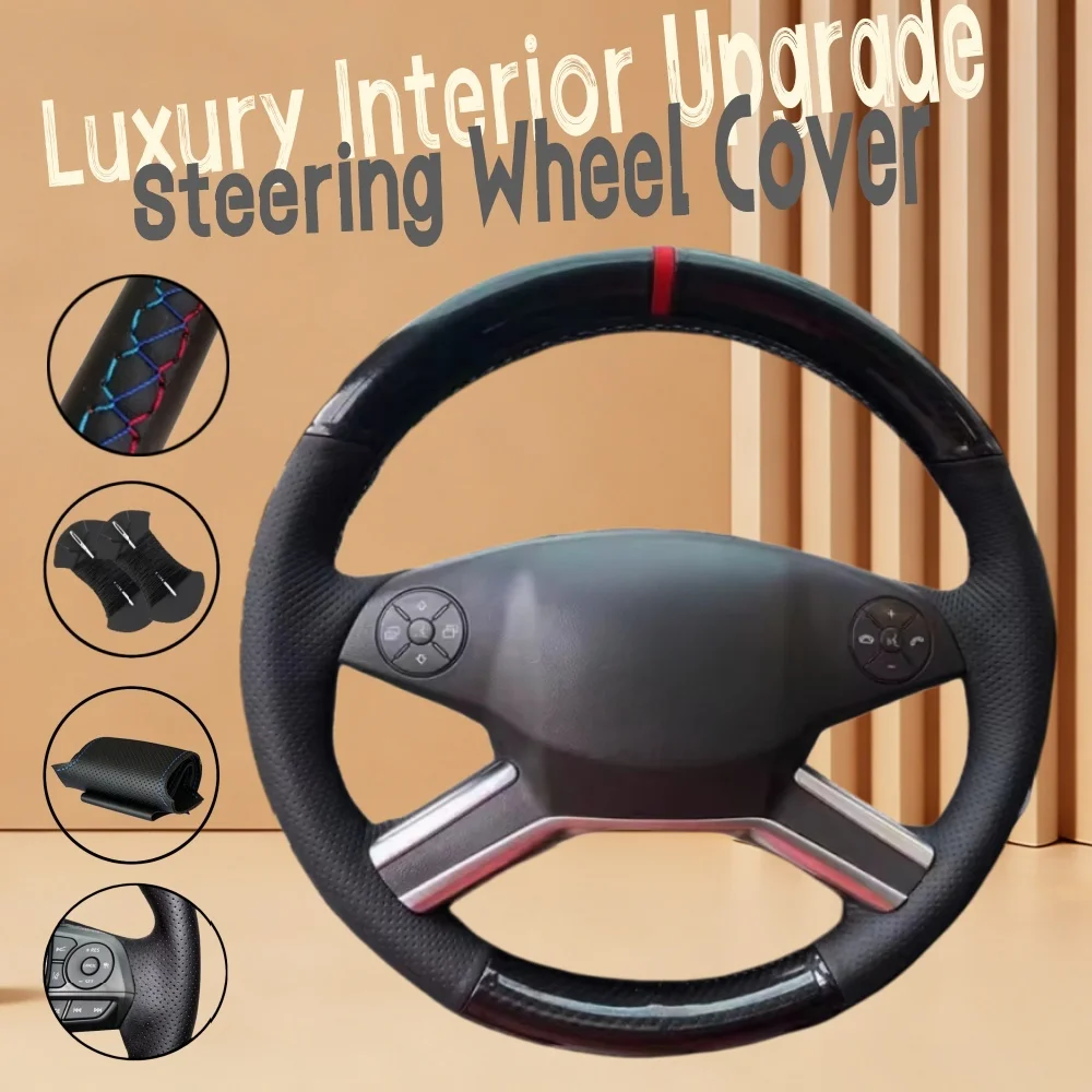 

Чехол на руль из карбона и кожи для Mercedes-Benz GL (M-класс X164 W164 R320) 2009-2013 гг.