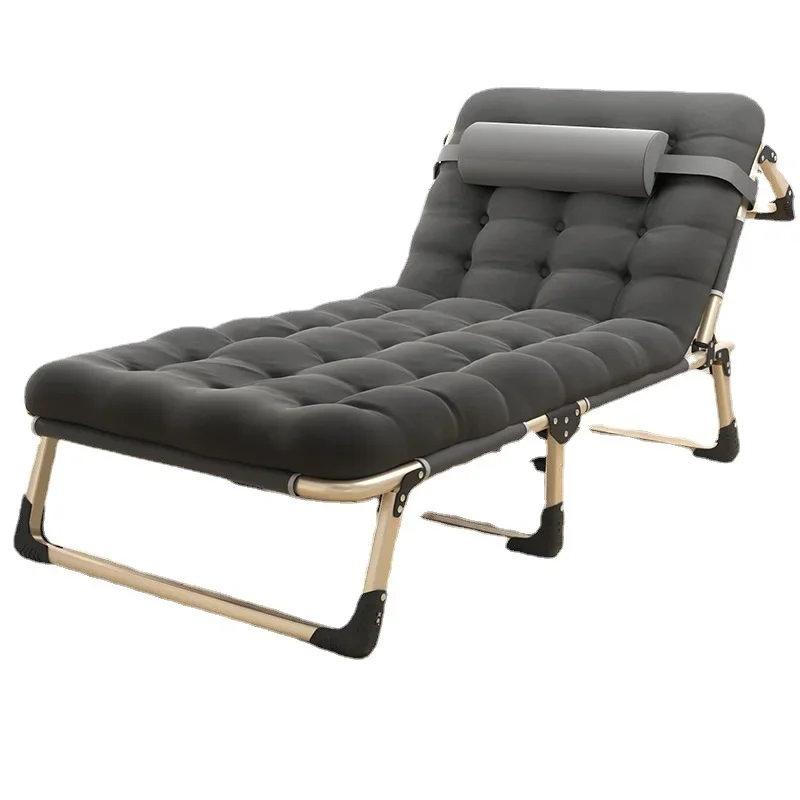 New Folding Lounger Home Office Lunch Break Folding Bed Modern Simplicity Portable Simple Deckchair Living Room Furniture Chairs