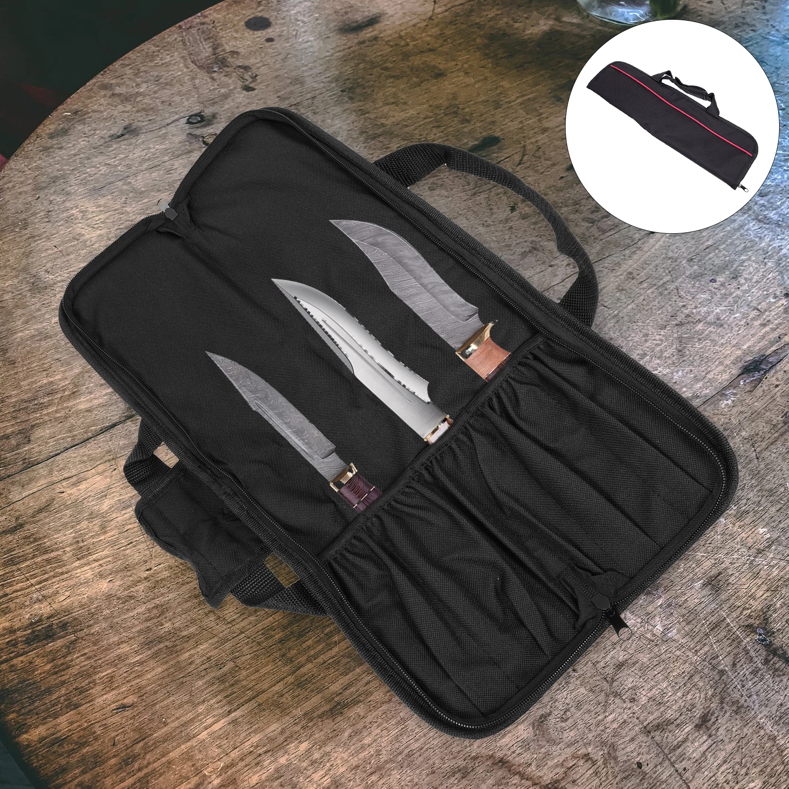

Knife Storage Bag Large Capacity Tender Material Multipurpose ganizer Protect Knives Tableware Scissors Dust Scratches Damage