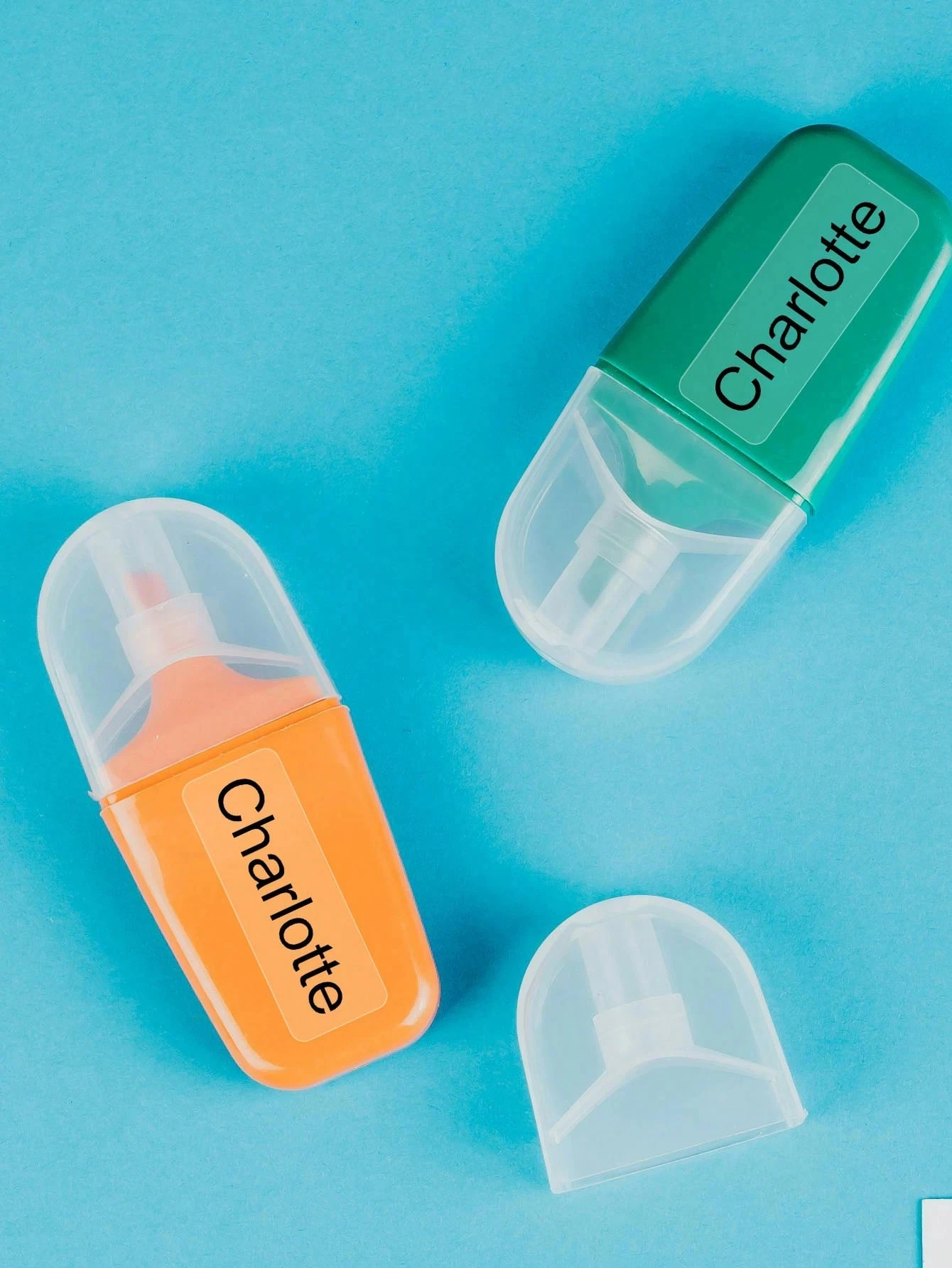 3.4*1.2CM Custom Transparent Name Labels, Cute Custom Name Stickers For Kids, Waterproof Clear Stickers, Personalized Baby Name