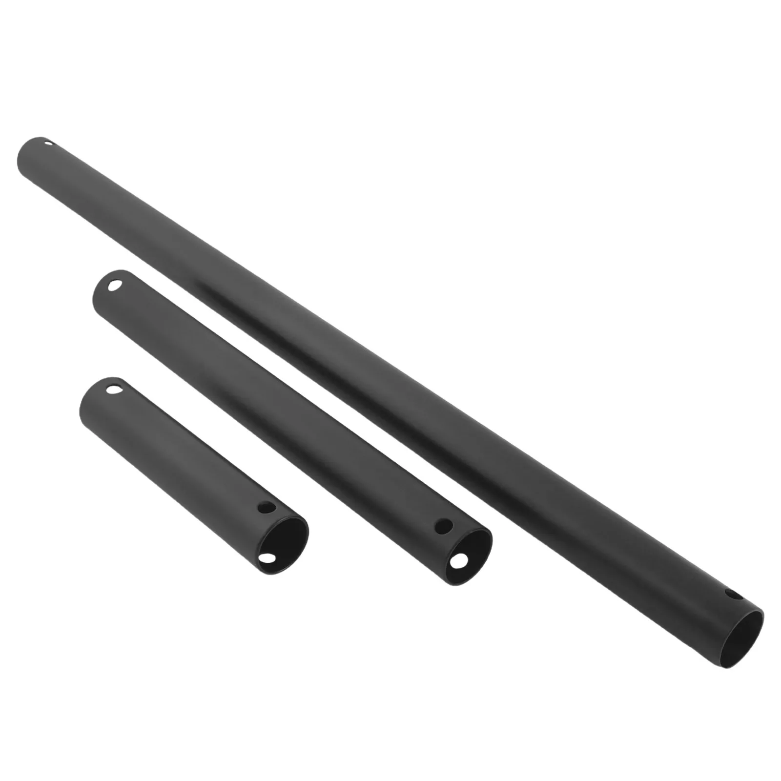 3Pcs Ceiling Fan Extension Rods Downrod Black Metal Replacement Strong for Indoor Bedroom Living Room Lighting Fixture Accessory