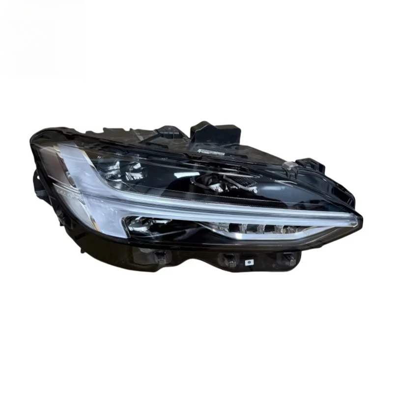 مناسبة ل S90 LED مجموعة مصابيح أمامية 2017-2024 S90 V90 اليسار واليمين الأصلي كشافات LED أضواء النهار الجري #4