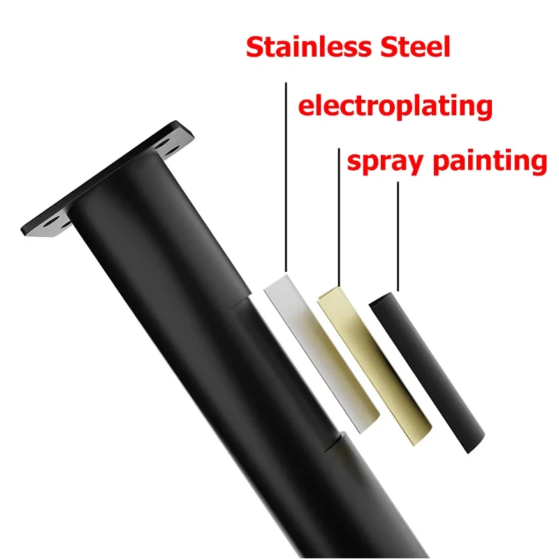 Stainless Steel Furniture Legs Adjustable Sofa Feet Bed Bottom Load-bearing bracket for Cabinet Table Legs Sofa Feet