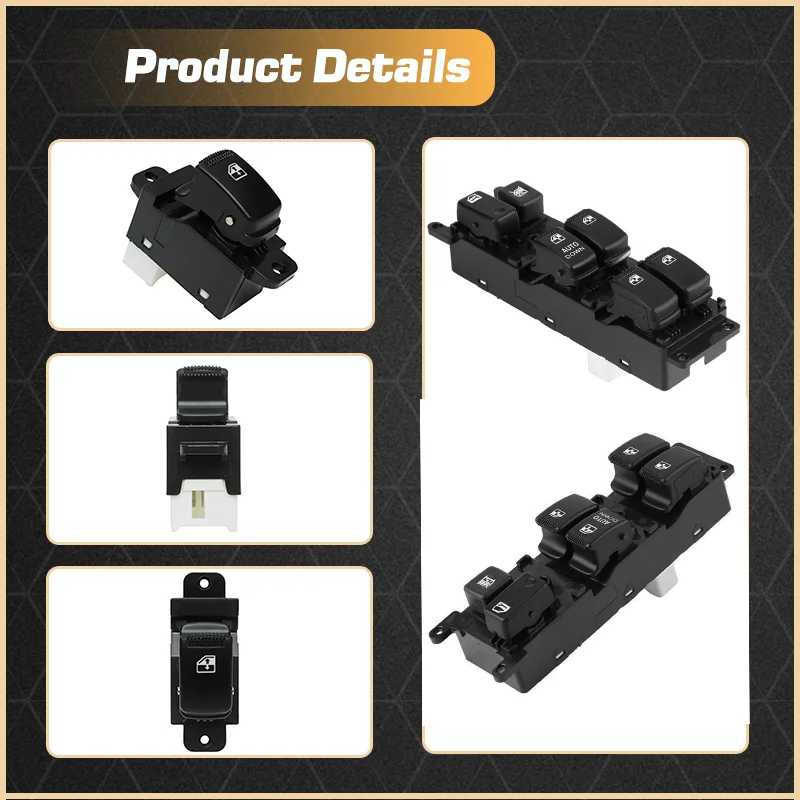 93570-1G110 935803 D000 botão do console do elevador do interruptor da janela mestre de energia elétrica do carro para kia rio híbrido 2006 2007 2008 2009 2010