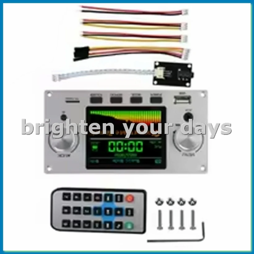 2.8 Inch TFT Color LCD Lossless MP3 Decoder Board Bluetooth 5.3 Stereo Audio FLAC WAV APE Decoding USB TF MP3 Silver-VVNB
