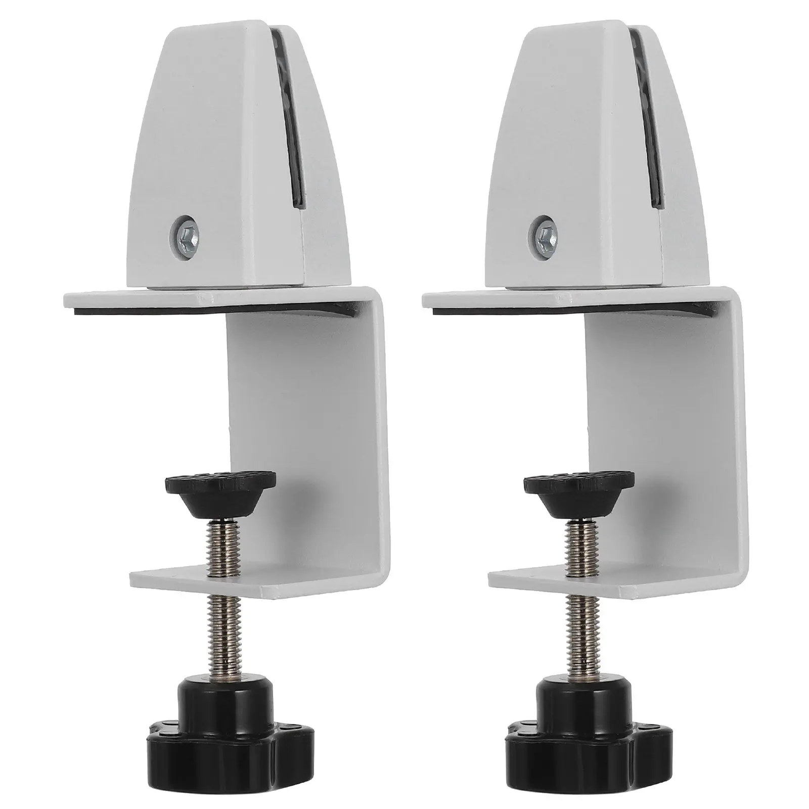 

Комплект из 2-х настольных разделительных зажимов: прочные, устойчивые, с утолщенным основанием, алюминиевые крепления для офисных перегородок и рабочих станций