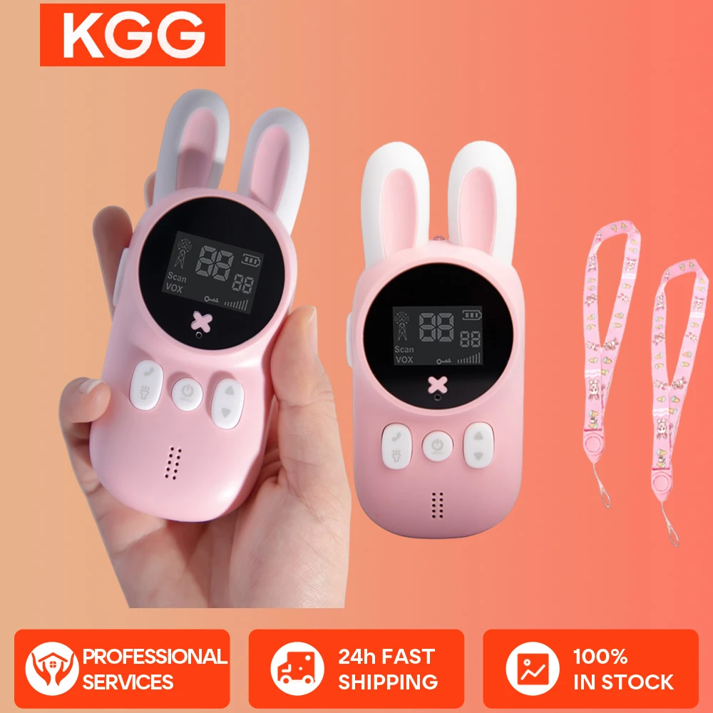 KGG 2pcs Walkie Talkie Kids Mini Phone Call Talkie Walkie Handheld UHF Interphone Talkie Walkies Girls Boys Gifts Outside Play.