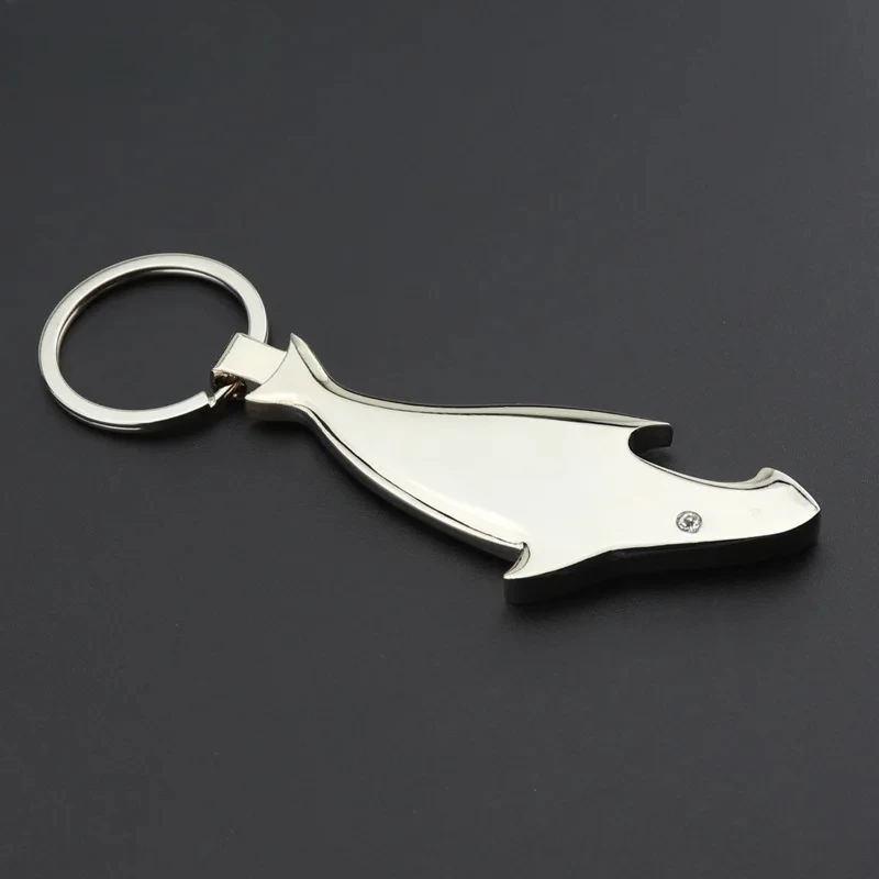 Fish-Shark Keychain Beer-Bottle-Opener Tool-Wine-Accessories Cerveja Ocean-Sea Animal Key Ring Key Chain