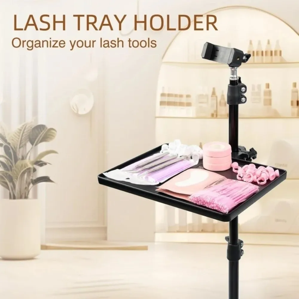 Adjustable Eyelash Tray Holder Essential Organizer Plastic Makeup Organizer Clip-On Beauty Accessories Professional Use