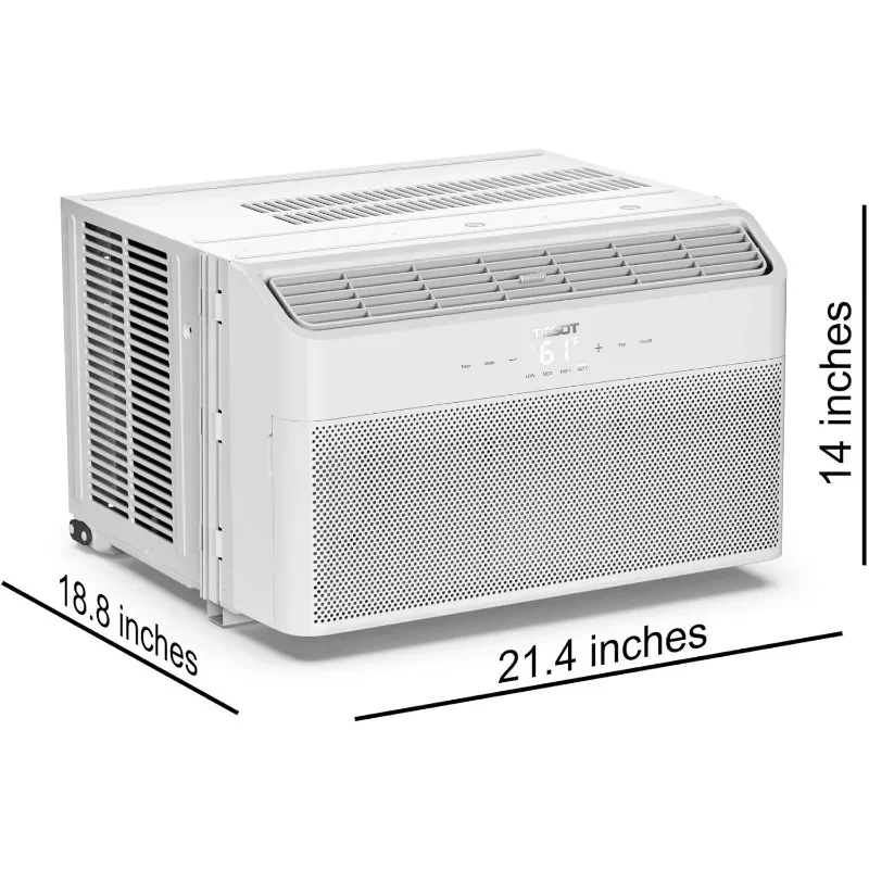 Tobot 8,000 Btu Raamairconditioner-Stille Werking, Energiester En Afstandsbediening-Raammontage AC-Eenheid Snelle Koeling