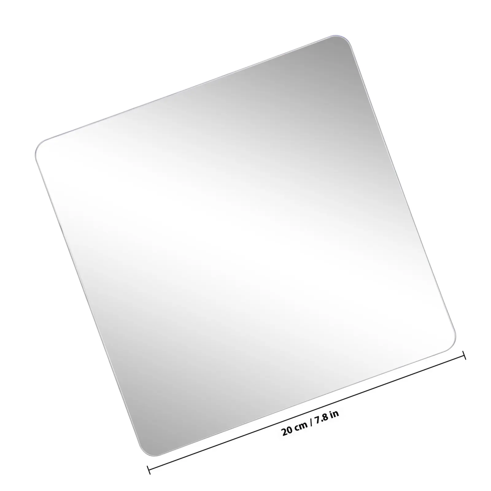 4Pcs Mirror Tiles Self Adhesive Flexible Acrylic Wall Mirrors for Home Office Fitness Room Nursery Easy Install Moisture