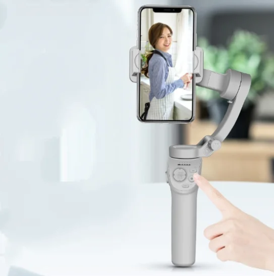 Anti Shake Handheld Stabilizer Intelligent Recording Live Vlog Shooting Artifact Gray Supports Bluetooth Selfie Stick