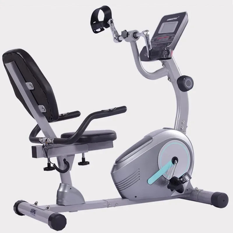 Indoor Magnetic Stationary Recumbent Fitness Bike Exercise Bicycle Spin Bike With Screen Cheap Fat Burning Gym Bicycle