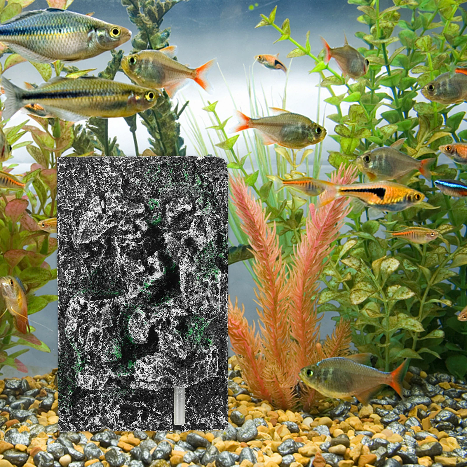 

3D Stereo Fish Tank Background Board Pu Waterproof Reptile Terrarium Decor Aquarium Landscape Prop Snake Habitat Cling For