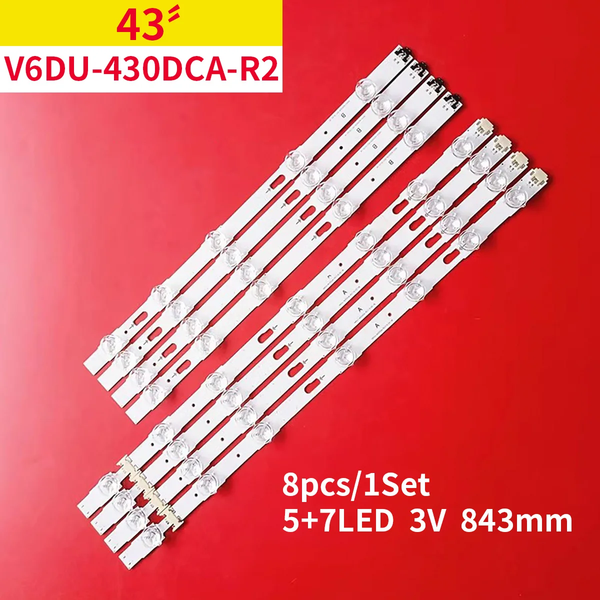 LED Strip For S_KU6K_43_FL30_L7 R5 V6DU-430DCA-R2 430DCB-R2 UE43KU6072 UE43KU6075 UE43KU6079 UE43KU7000 UE43MU6100 UE43MU6102