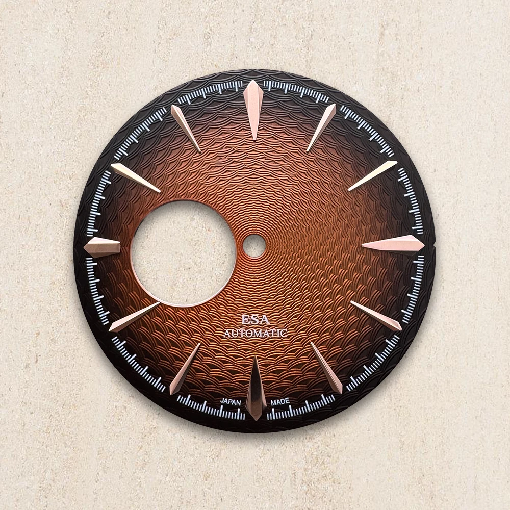 35mm Cocktail S Dial Suitable For NH35/NH36/4R/7S Gradient Automatic Movement Watch Modification Accessories