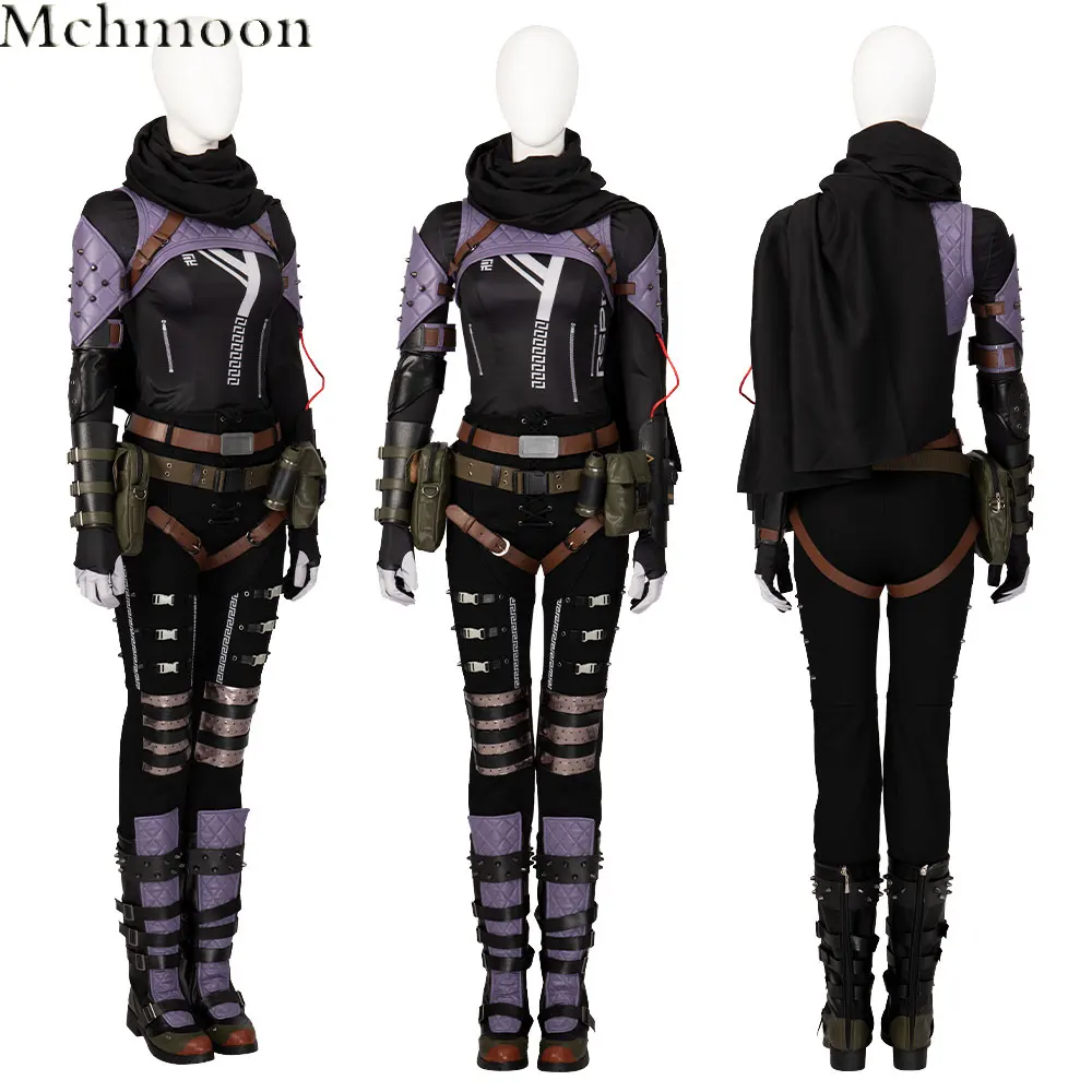 Game Apex Legends Wraith S13 Cosplay Costume Women Evil Spirit Skin Cosplay Customizable Halloween Zentai Bodysuit Jumpsuit Suit