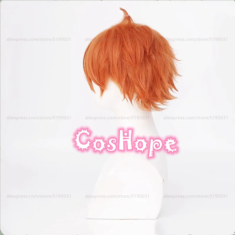 Akehoshi Subaru Cosplay Wig 35cm Orange Wig Cosplay Anime Cosplay Wigs Heat Resistant Synthetic Wig Halloween