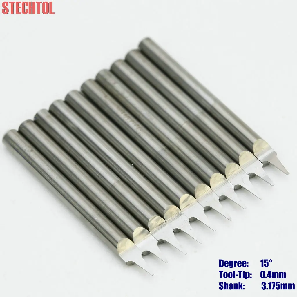 3.175 มม.V-Shape ทังสเตนคาร์ไบด์แกะสลักเครื่องมือ CNC Router เครื่องตัดโลหะ End Mills แกะสลักบิตสําหรับอลูมิเนียมทองแดงไม้เนื้อแข็ง