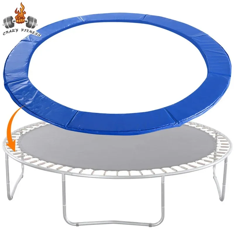 8 Feet Trampoline Protection Mat Trampoline Safety Pad Round Spring Water-Resistant Protective Cover Home Sport Accessories