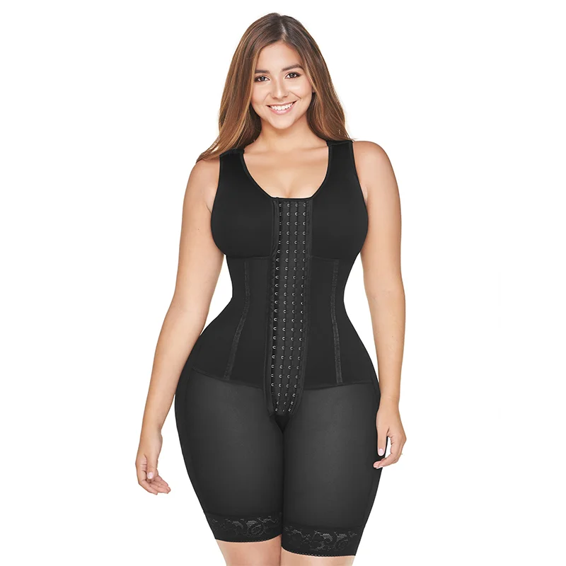 

Fajas Colombianas Postpartum Body Shaper High Compression With Bone Tummy Control Waist Trainer Flatten Abdomen Shapewear