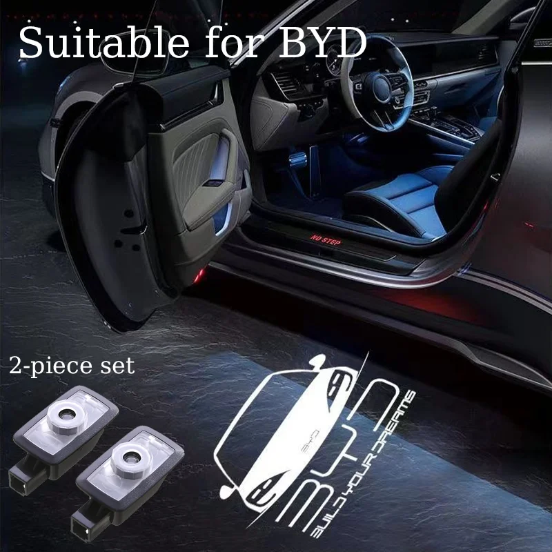 For BYD Han Tang Song Seal 05 06 Ti7 Sealion Seal U Qin Chaser Frigate Car door welcome light decoration Car door modification