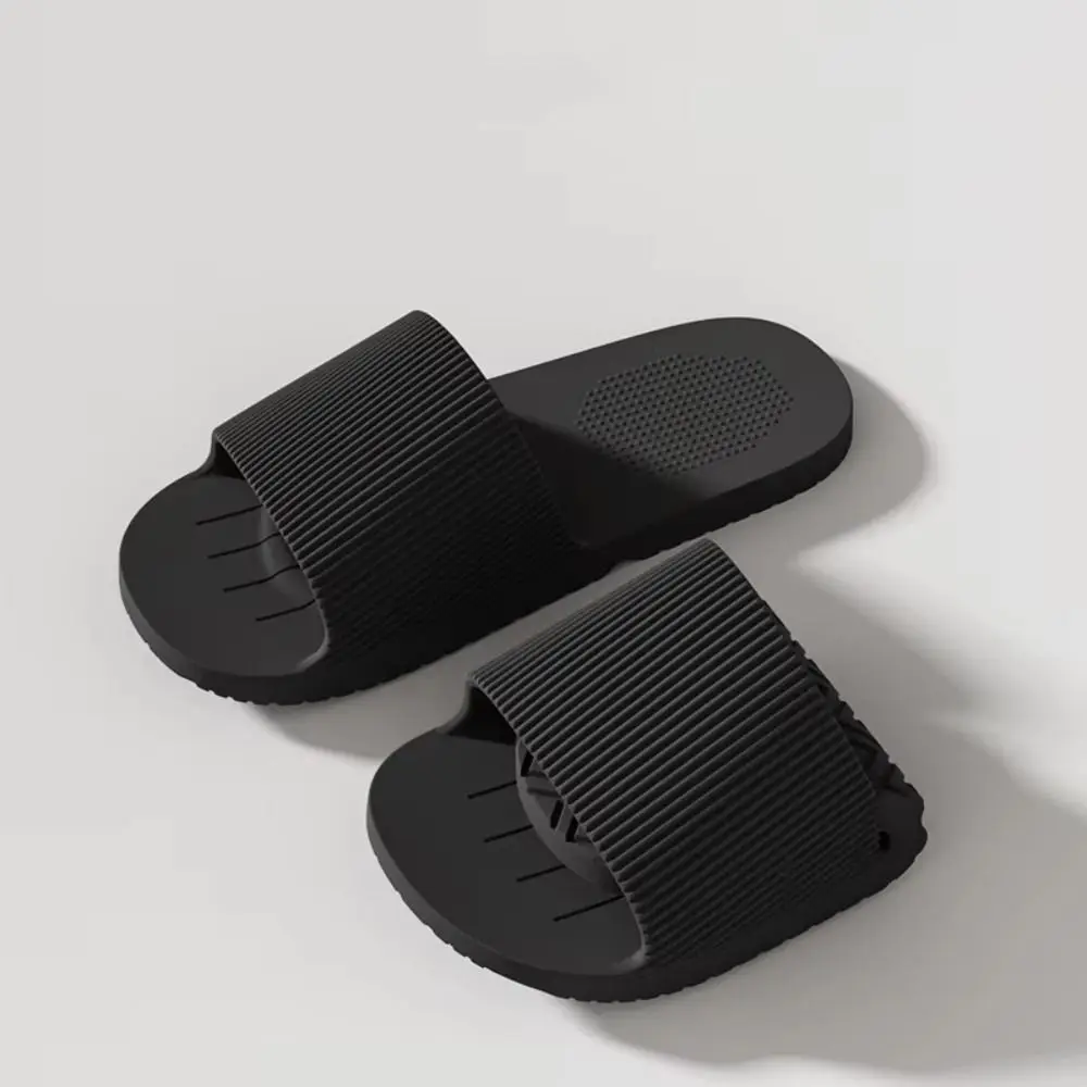 Soft EVA Foldable Slippers Flat Sole Massage Insole Bathroom Slippers Unisex Style Portable Travel Slippers For Women Man