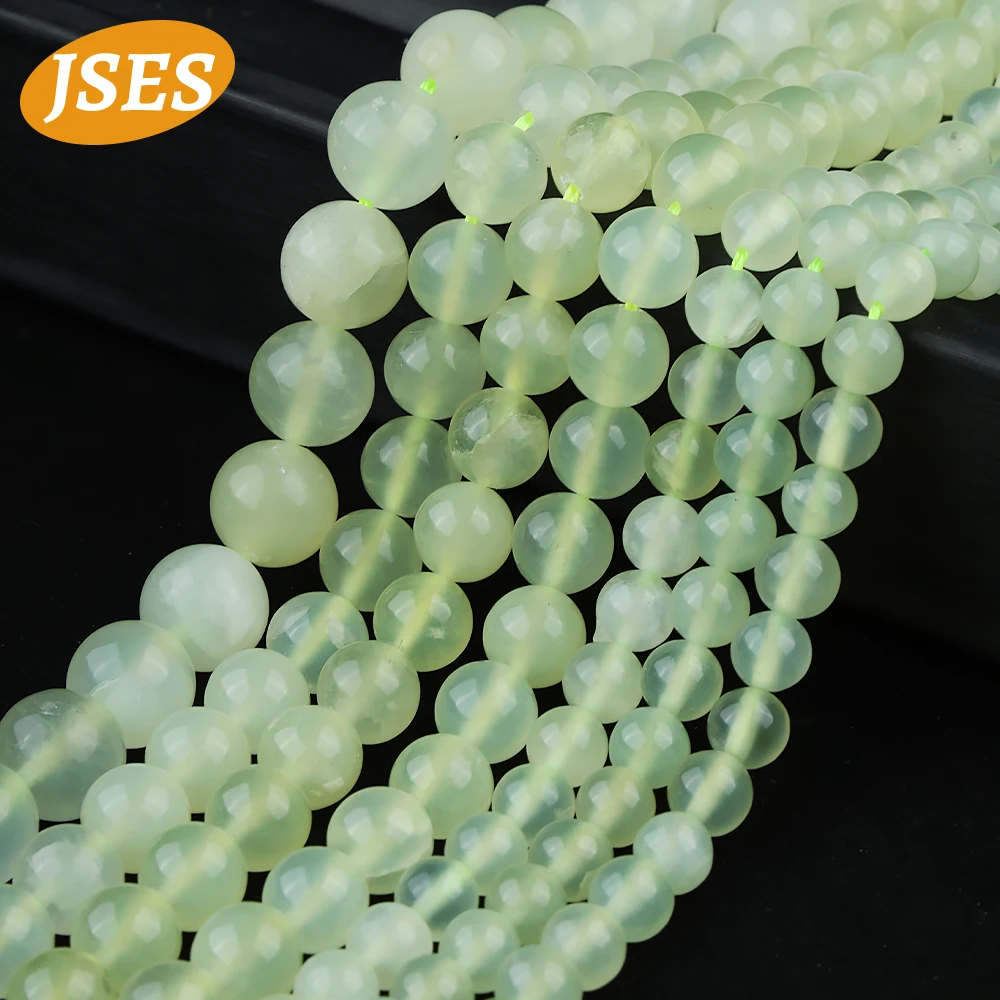 Natural Xiuyan Jade Serpentine Loose Stone Beads for Jewelry Making Bracelet Necklace Handmade DIY Accessories Charms 4/6/8/10mm