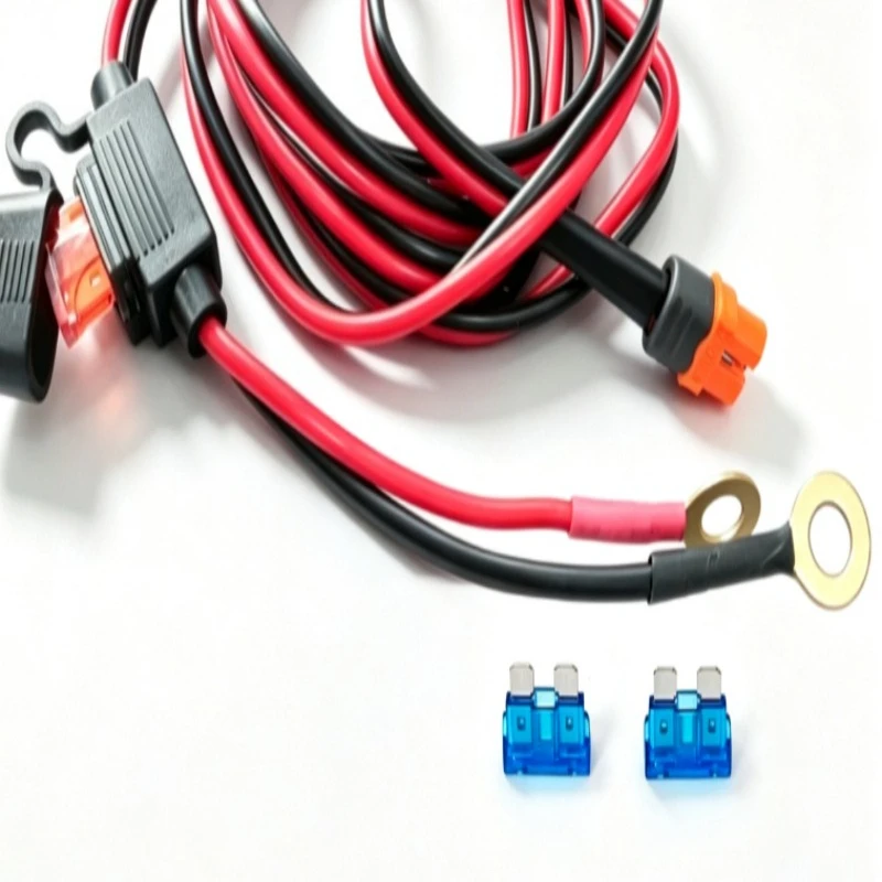 XT60/XT60I Female to M8 Ring Terminal 12AWG Cable Weatherproof Rubber Wire for Off-Grid Solar,Car Fridge & Battery Charging
