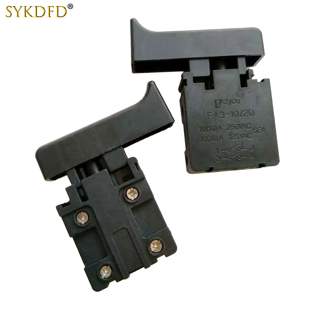 

1PCS FA3-10/2D 250V 6A/10A Lock/Unlock Switch For 26 Electric Hammer Trigger Switch Electric Hammer Drill Tool
