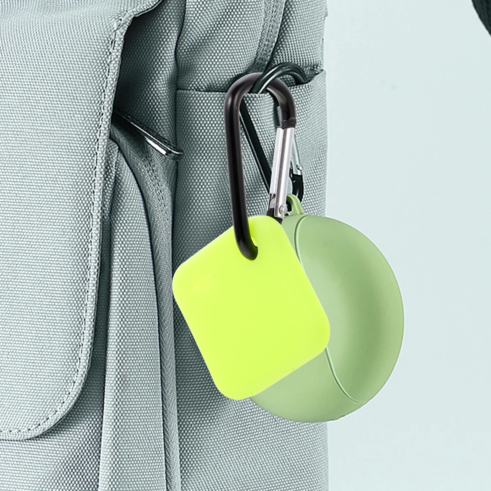 

Tracker Case for Tile Mate Pro Night Green Silicone Protective Cover Anti Scratch Shockproof Accessory Pet