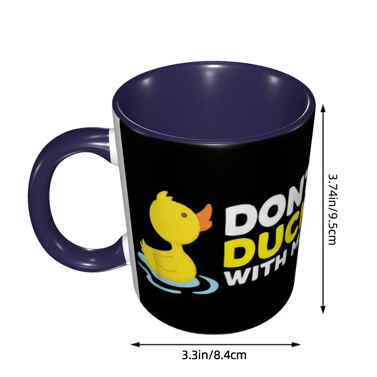 Duck Dont Rubber Mug Funny Ceramic Coffee Cups Tea Mugs Milk Cup Drinkware Gift for Friends