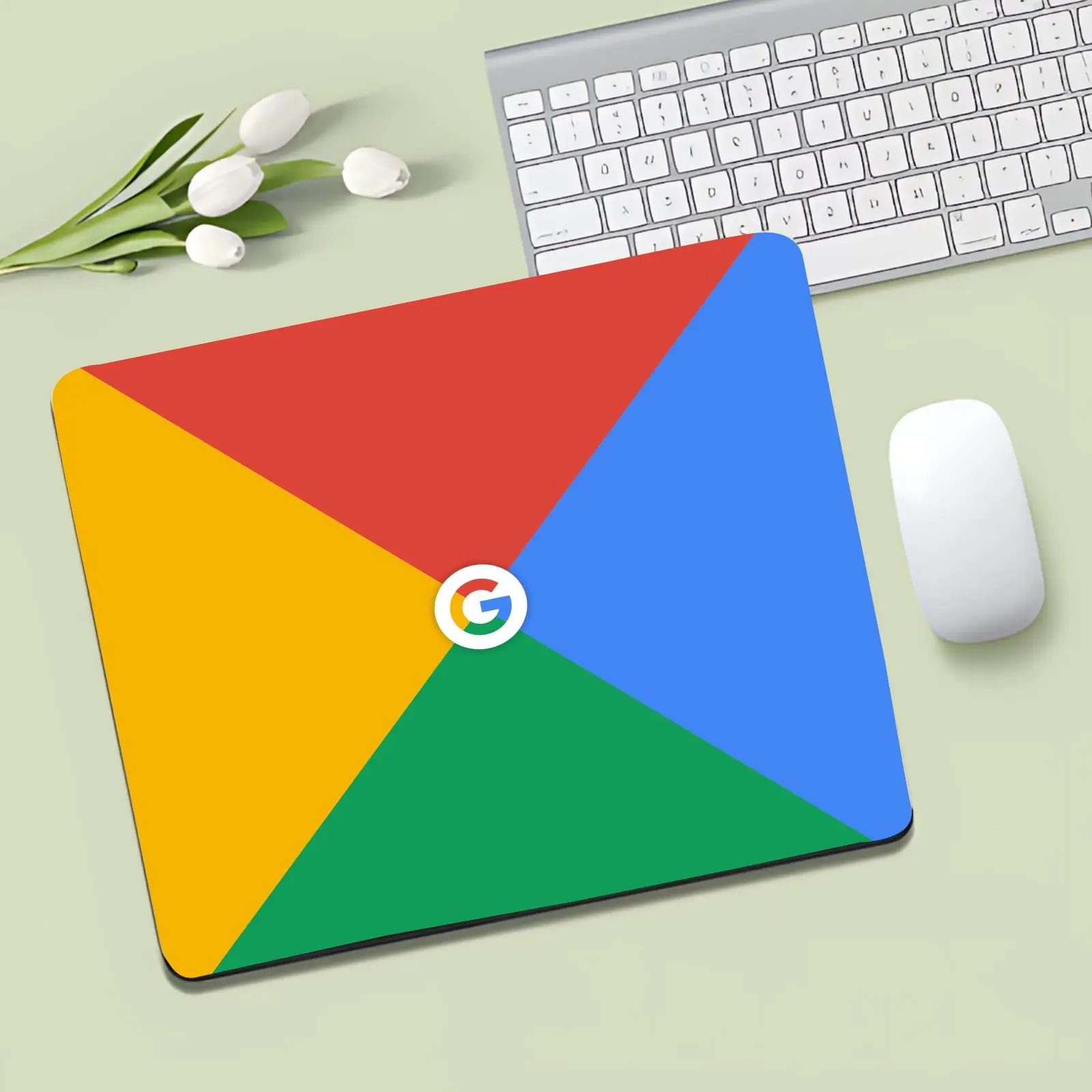 Google Mouse Pad Cartoon rubber Small mouse pad desktop computer office keyboard e-sports ROGs game