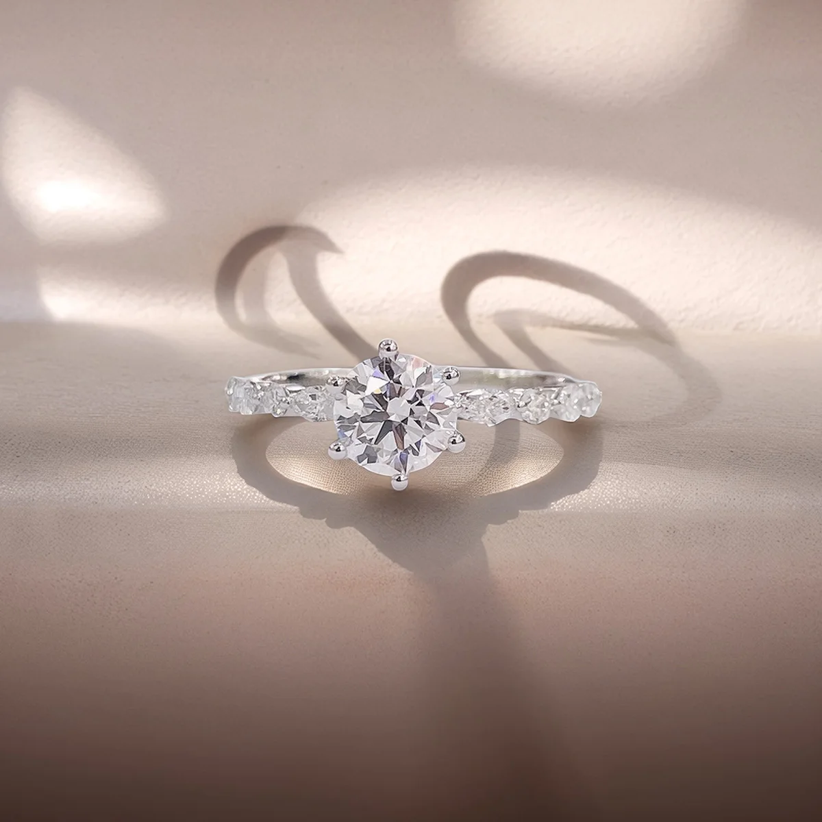IGI Certified Real Round Diamond Engagement Ring 0.99CT D VS1 Lab Grown Diamond Rings For Women Wedding Jewelry Gift