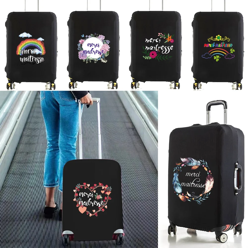 

Travel Essentials Elastic Luggage Protective Cover for 18-28 Inch Traveling Accessories Trolley Suitcase Case Maitresse Print