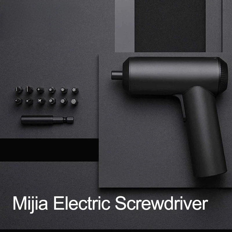 Mijia Electric Screwdriver 3.6V 2000mAh 5N.M Torque Electric Screwdriver With 12Pcs S2 Screw Bits In Stock