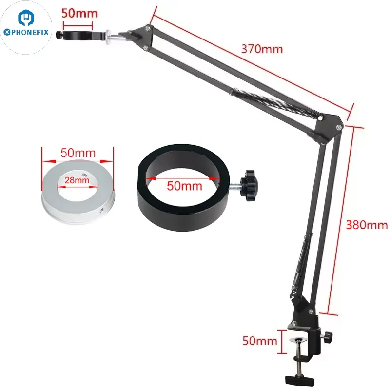 Cantilever Universal Bracket Adjustable Boom Table Holder Adapter Ring for Video Microscope Computer Camera Video Live Webcam