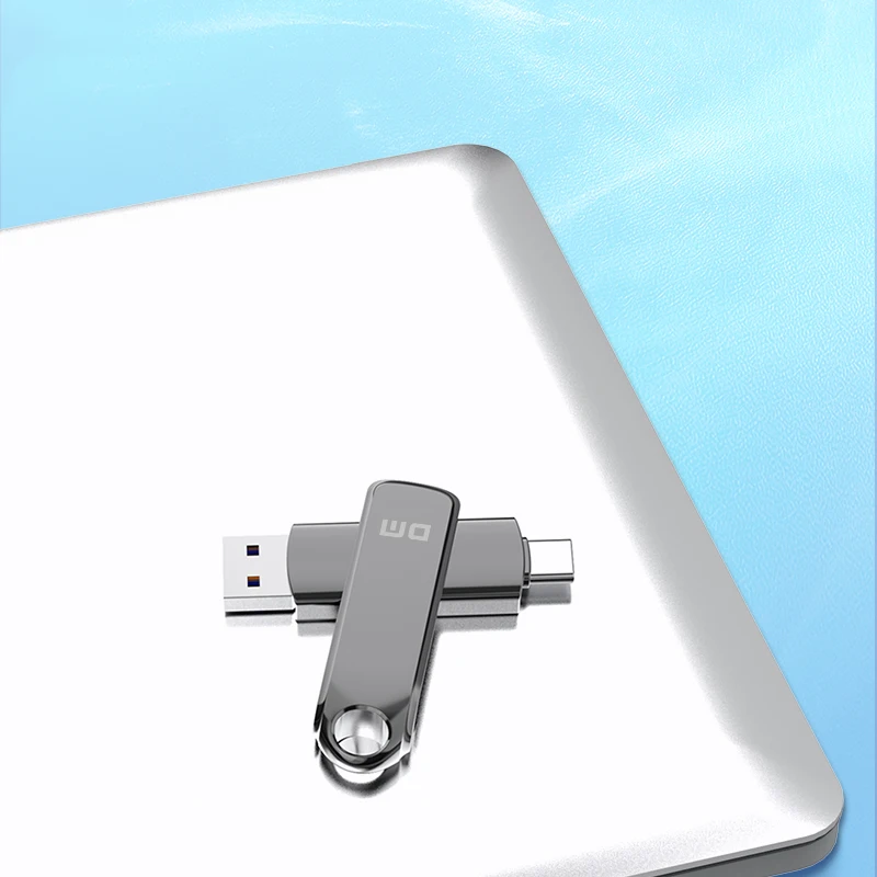 DM FS530 Ultra-Fast Dual-Port USB 3.2 & Type-C Solid State Flash Drive with 520MB/s Read Speed