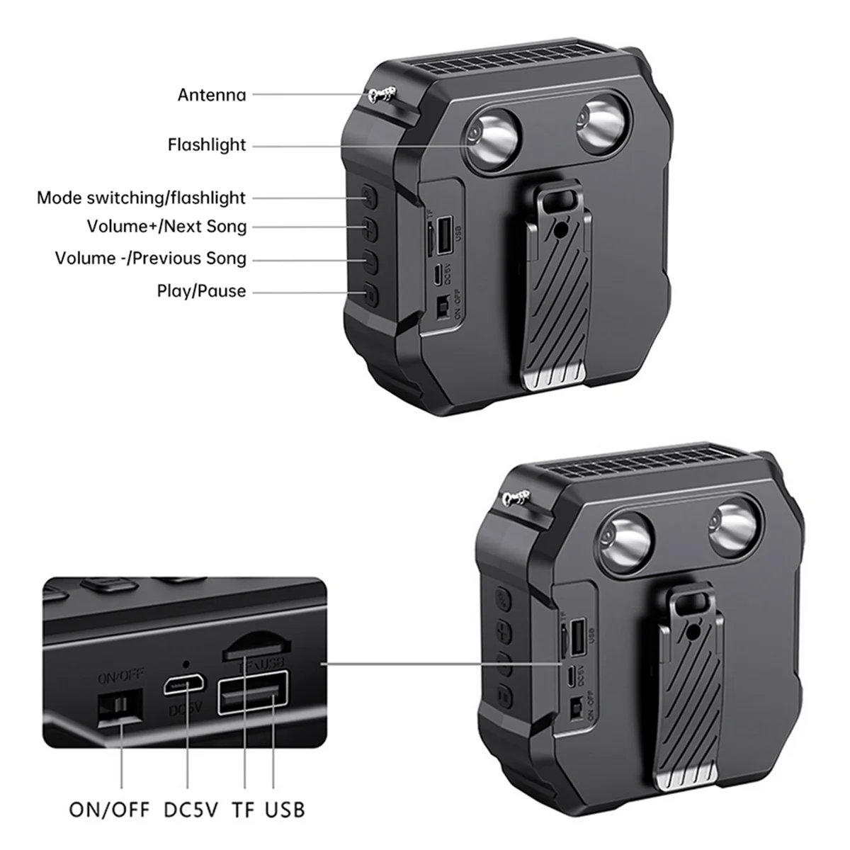 N09R Portable Outdoor Bicycle Bluetooth Speaker Wireless Sound Box Hands Free Call Cycling Subwoofer