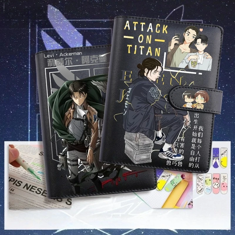 هجوم على تيتان إرين جايجر ميكاسا أكرمان دفتر أنيمي قيمة عالية لتقوم بها بنفسك طباعة الموثق طالب كتيب رائع مذكرات الهدايا