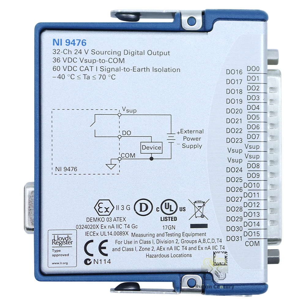 FOR NI 9476 Source-Side Digital Output Module 32-Channel 779140-01 36V 500µs C Series DIO DAQ Board with Overcurrent Protection