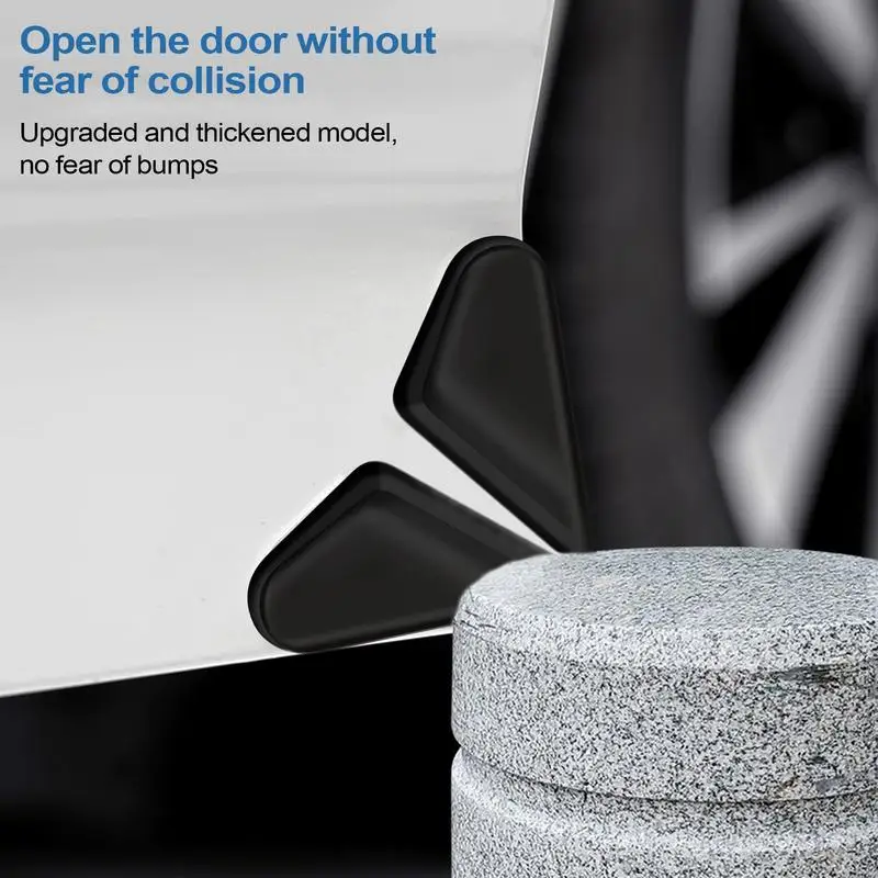 Universal Car Door Corner Anti-collision Covers black/Transparent Protector Anti-Scratch Stickers Door Edge Protection Cover image 3