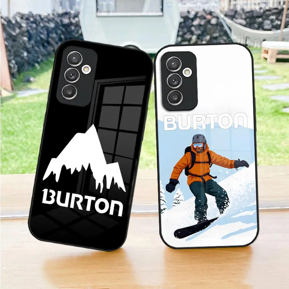 Skiing Brand Burton Phone Case For S24 Ultra Samsung S23 Fe S22 S20 S21 Plus Galaxy A54 A34 A24 A53 Note 20 Glass Cover