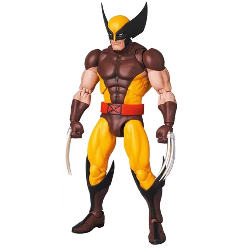 CT Toy Wolverine Mafex 138 Manga Marrone Vestito Wolverine Logan X-Men Action Doll Shf Anime Doll Modello Giocattolo per bambini Regalo di Natale