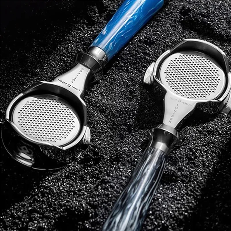 Porte-filtre sans fond en acier inoxydable Stable-58MM, pour E61, ECM, fusée, Sanremo, accessoire de café expresso Faema avec 2 oreilles