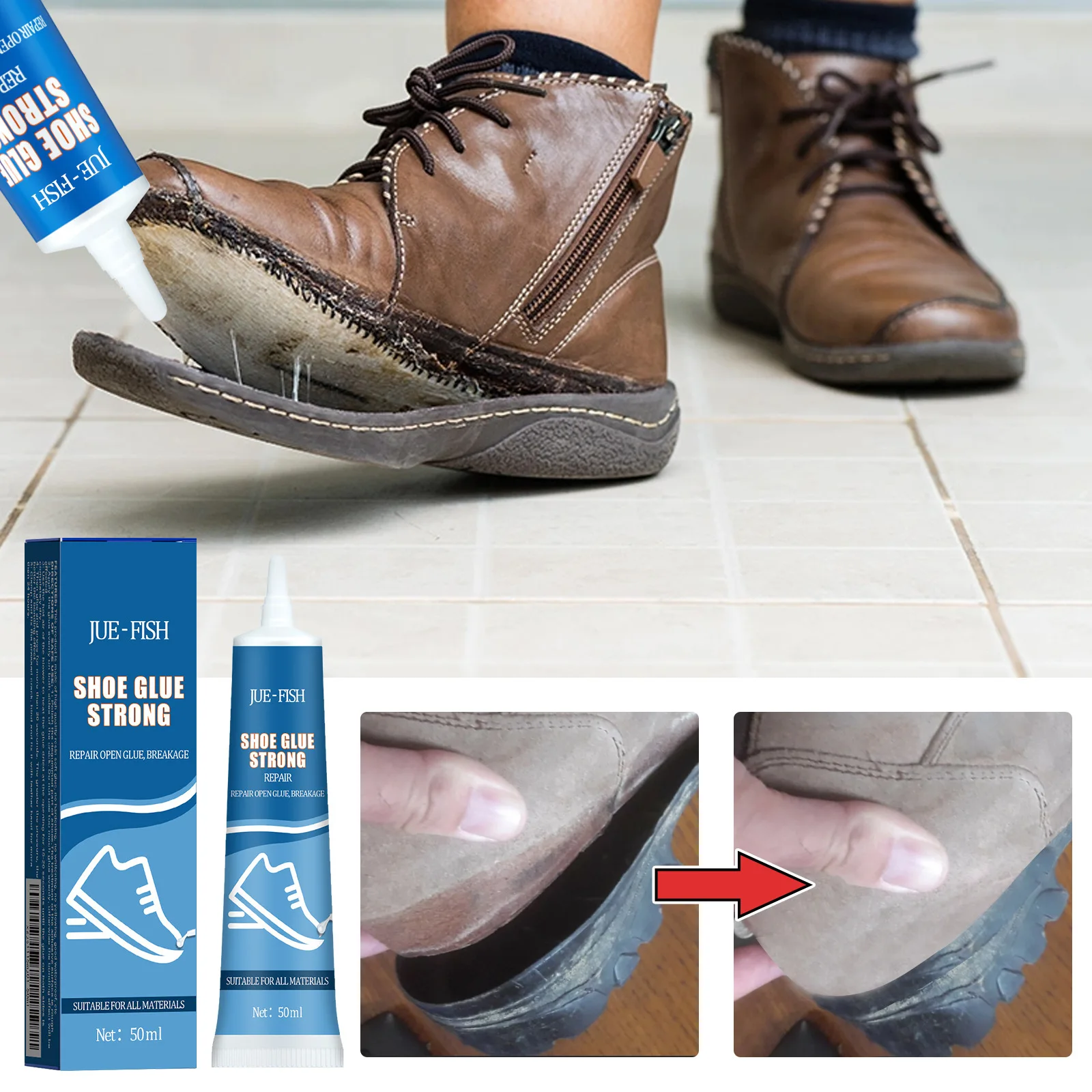 

Shoe Glue Leather Shoes, Sports Shoes, Multi-purpose Waterproof Repair Shoes, Leather Shoes, Sole Glue Repair Adhesive