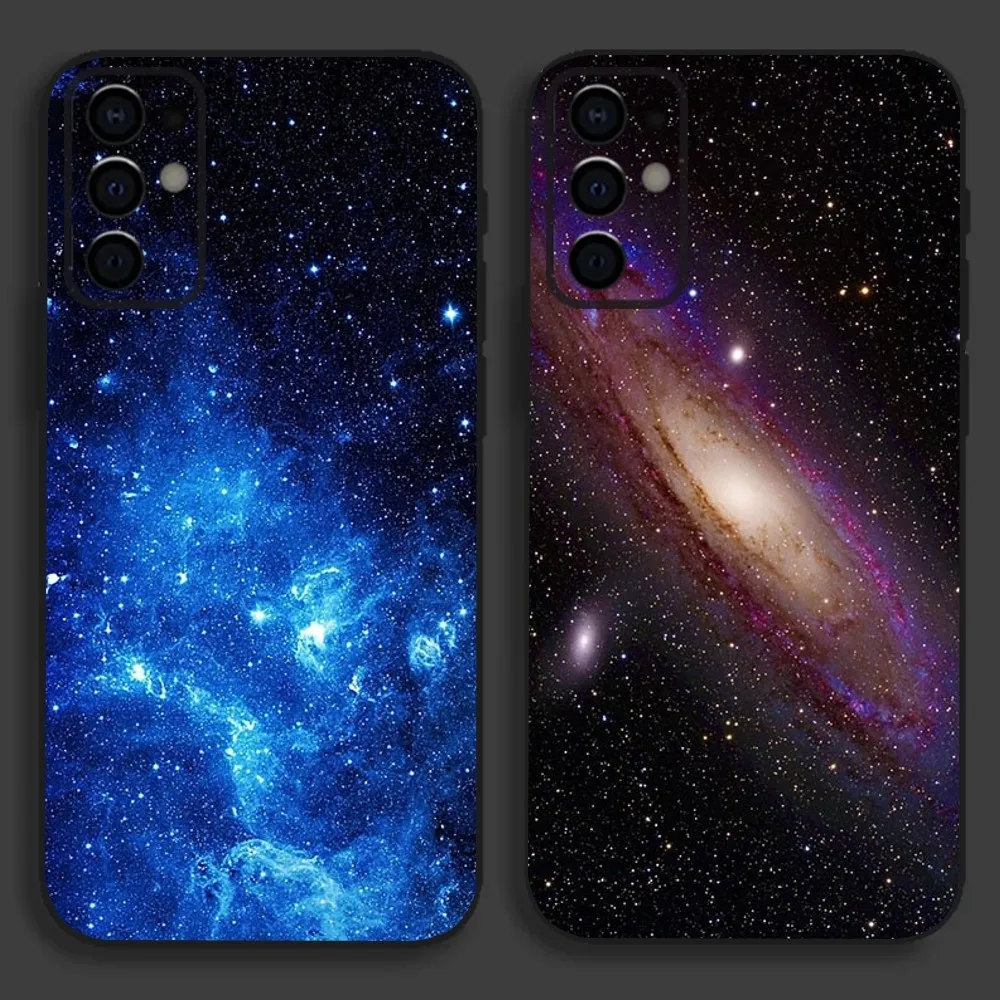 Etui na telefon Space For Galaxy Universe do Samsung S24, S21, S22, S23, S30, Ultra, S20, Plus, Fe, Lite, Note, 10,9,5G Black Soft Cover