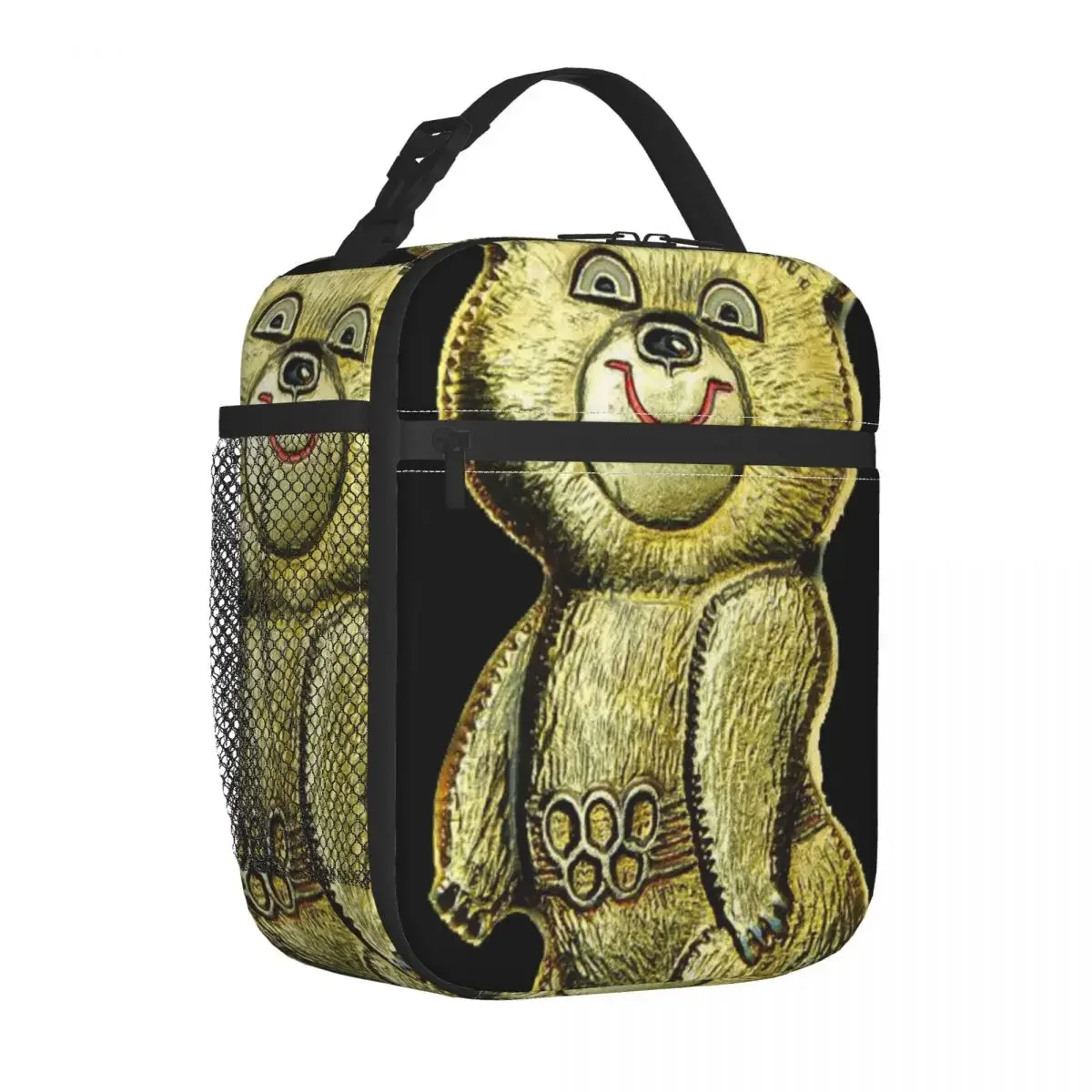 Insulated Lunch Bag Bear Of USSR Lunch Box Tote Food Handbag